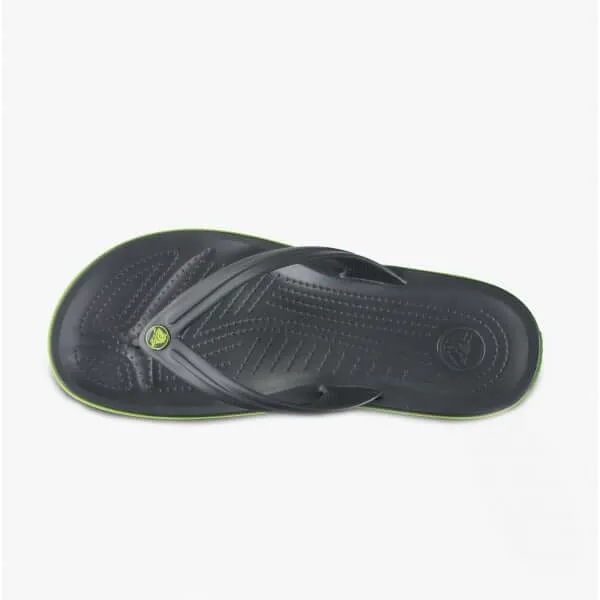 11033-0A1 CROCBAND FLIP Mens Flip Flops Graphite/Volt Green