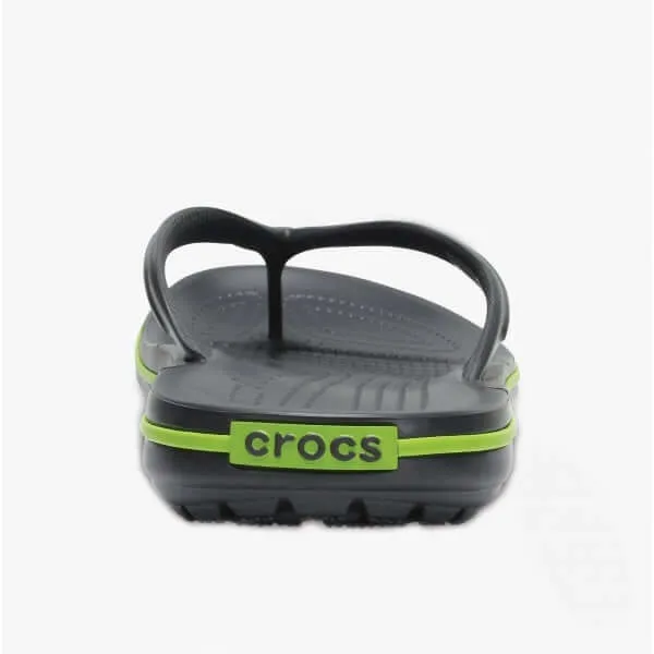 11033-0A1 CROCBAND FLIP Mens Flip Flops Graphite/Volt Green