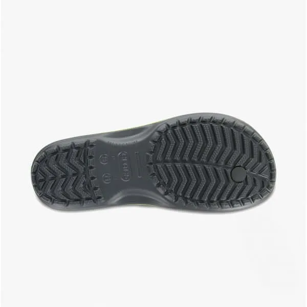 11033-0A1 CROCBAND FLIP Mens Flip Flops Graphite/Volt Green