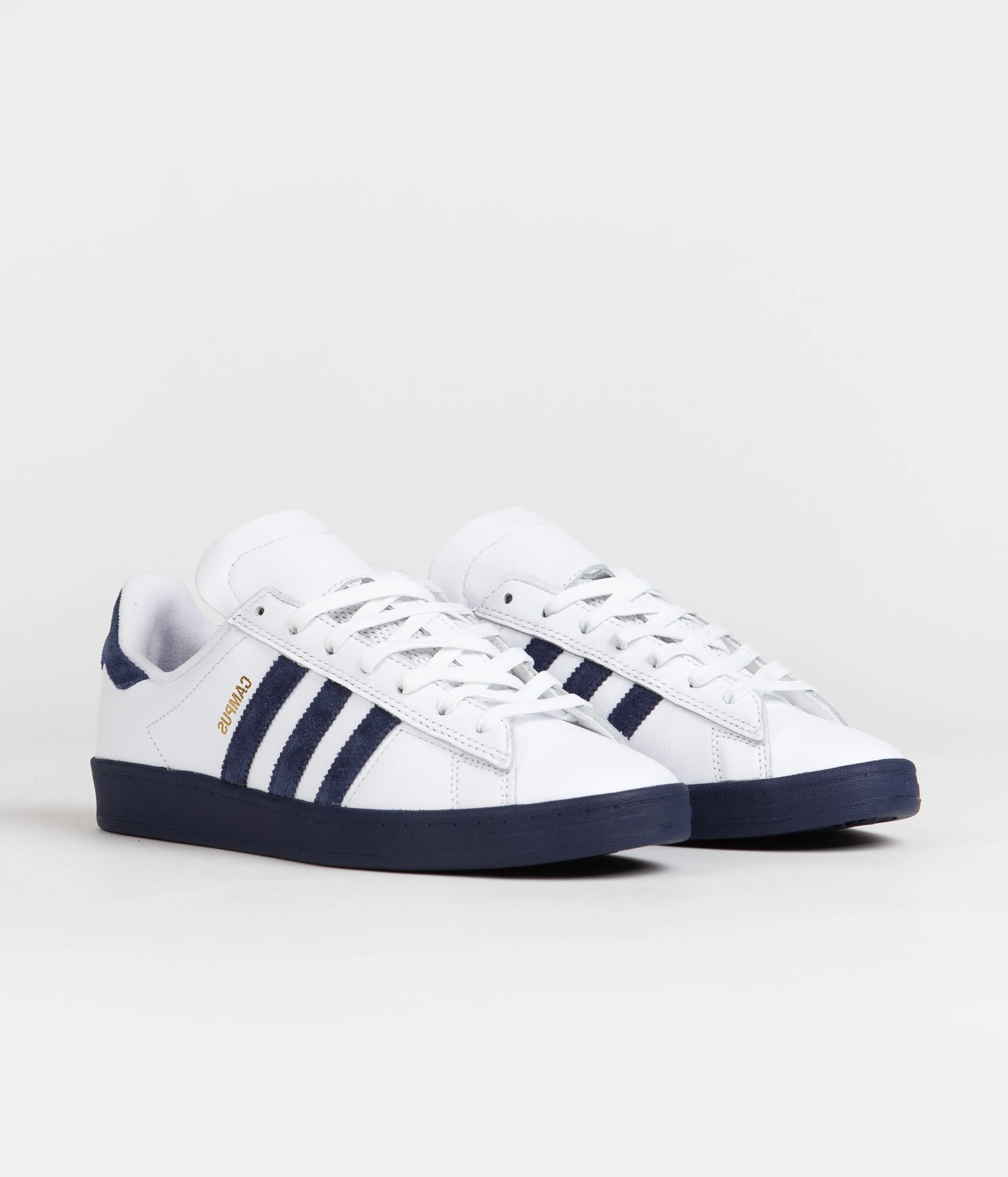 Adidas Campus ADV Shoes - FTWR White / Collegiate Navy / Bluebird