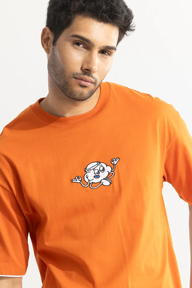 Aura Orange Printed T-shirts