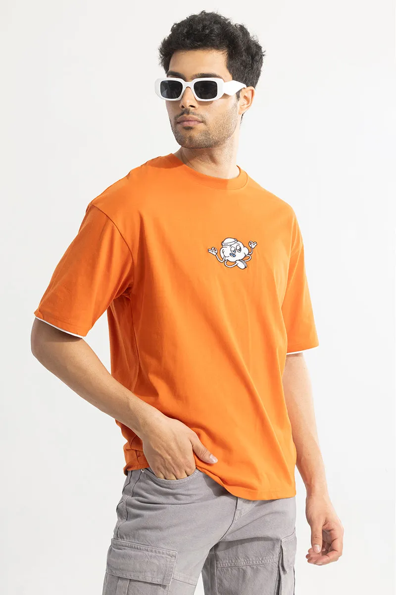 Aura Orange Printed T-shirts