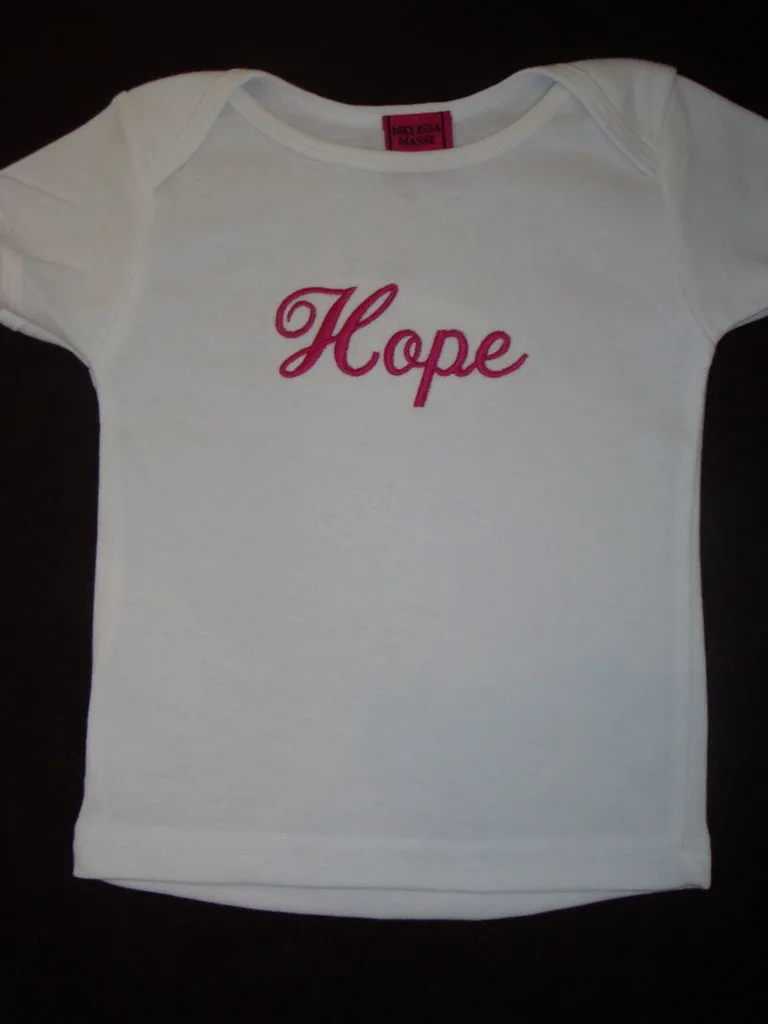 Baby onsies and t-shirts , Embroidered with name or monogram