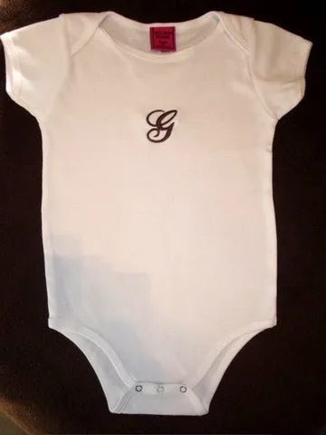 Baby onsies and t-shirts , Embroidered with name or monogram