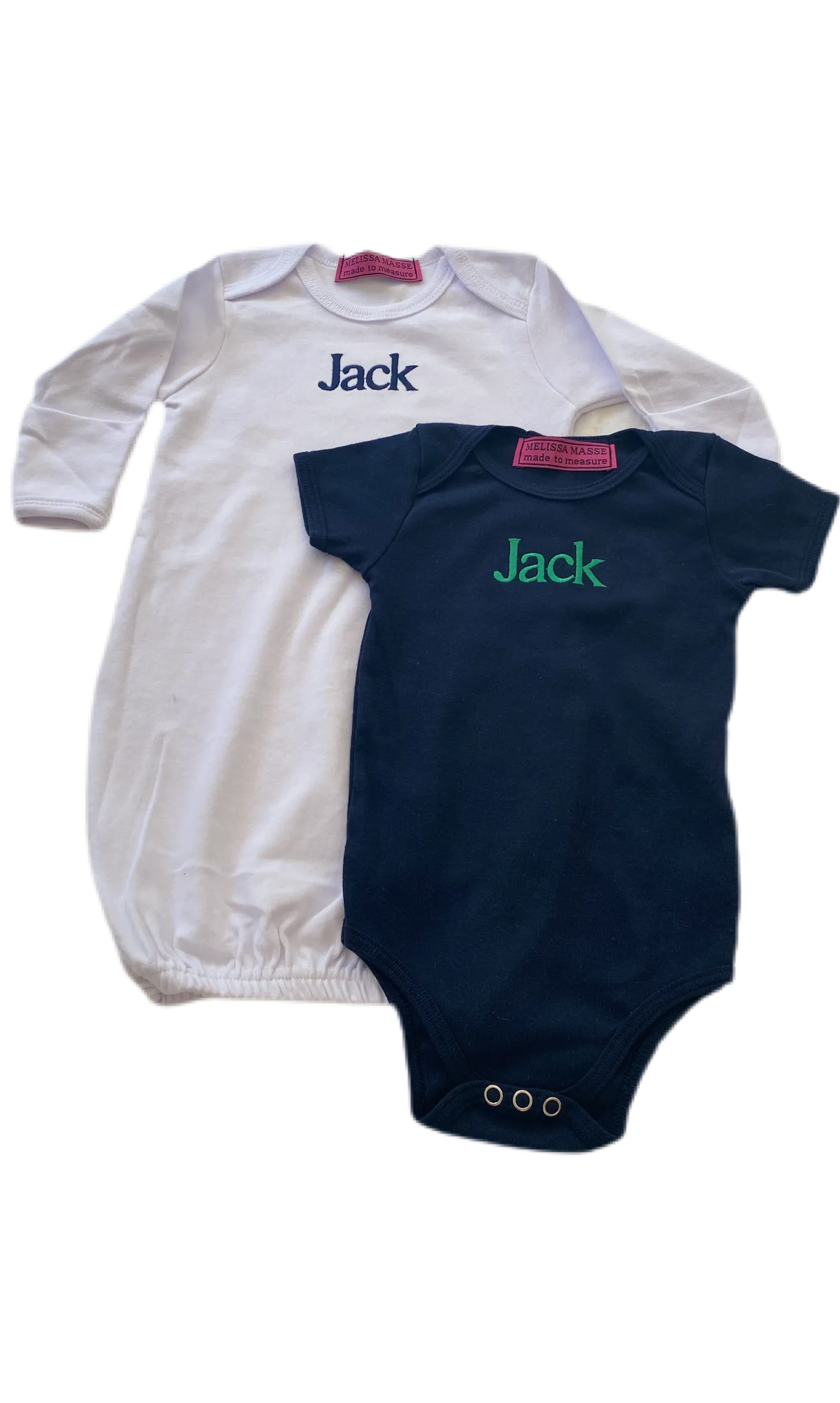 Baby onsies and t-shirts , Embroidered with name or monogram