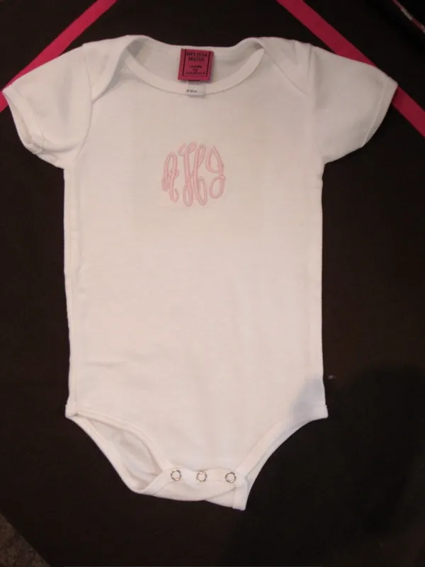 Baby onsies and t-shirts , Embroidered with name or monogram