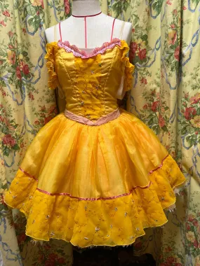 Bell shaped yellow tutu dresses - two styles - Hire only