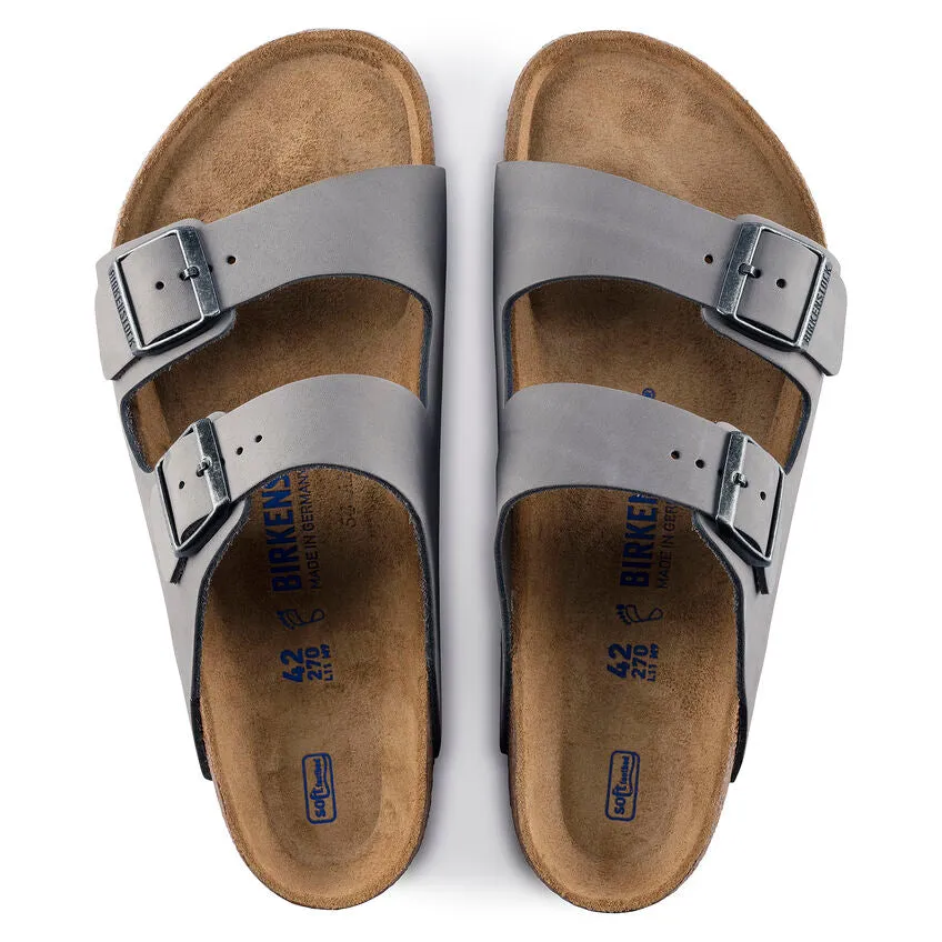 'Birkenstock' Women's Arizona Nubuck Leather Sandal - Dove Grey