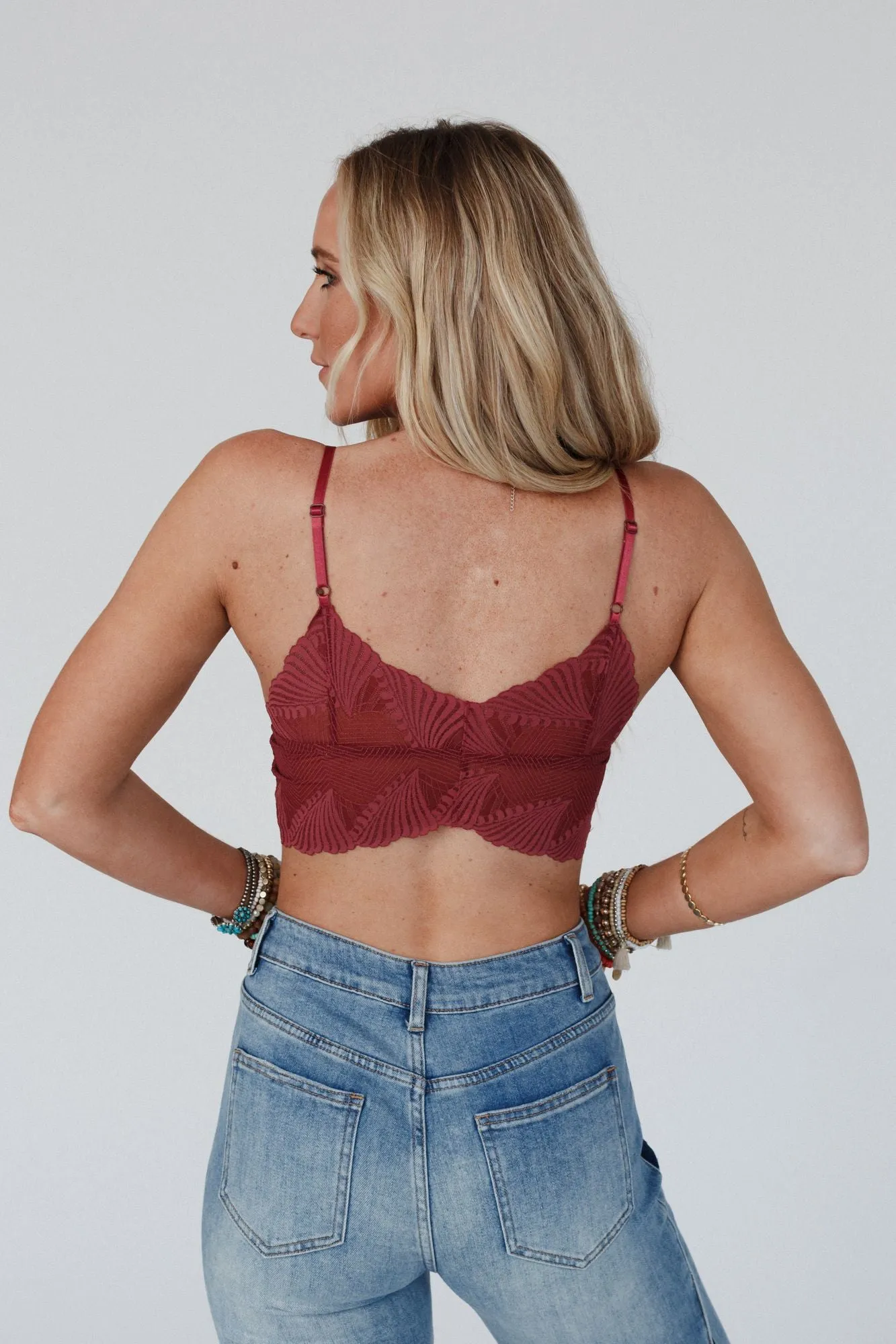 Butterfly Beauty Bralette - Wine