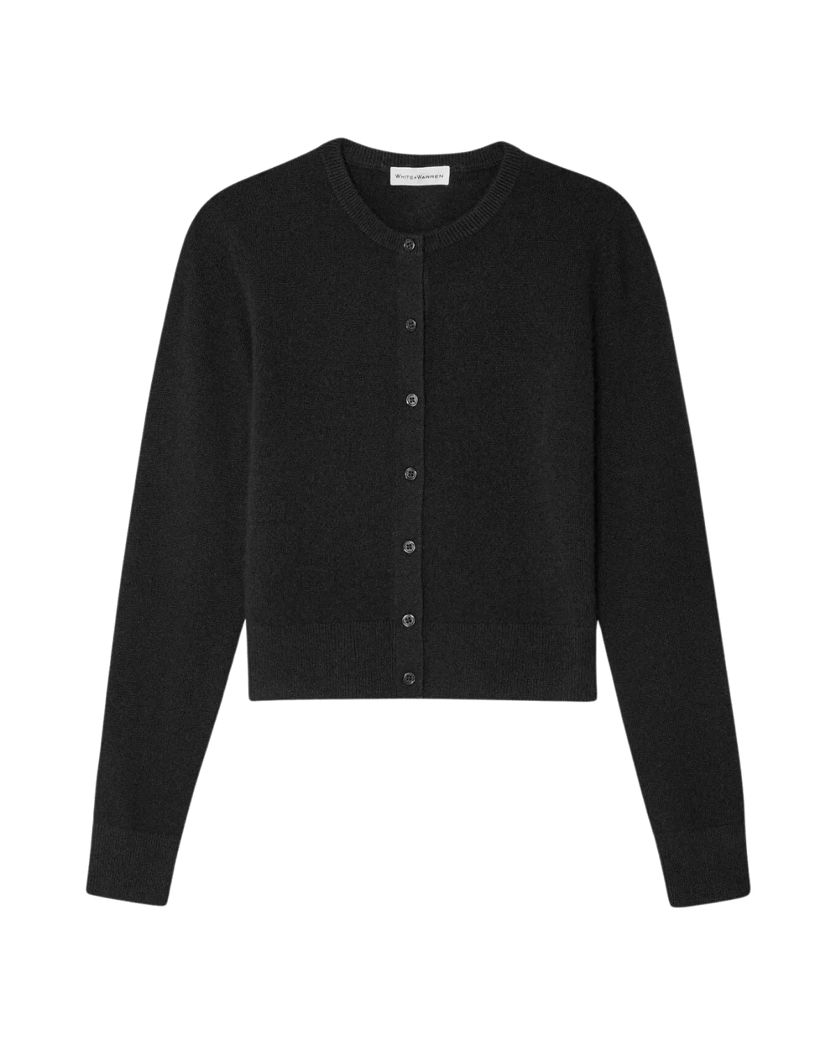 Cashmere Essential Cardigan (Black)