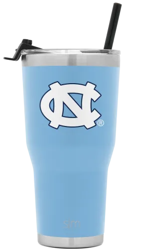 Collegiate Cruiser Tumbler with Flip Lid and Straw