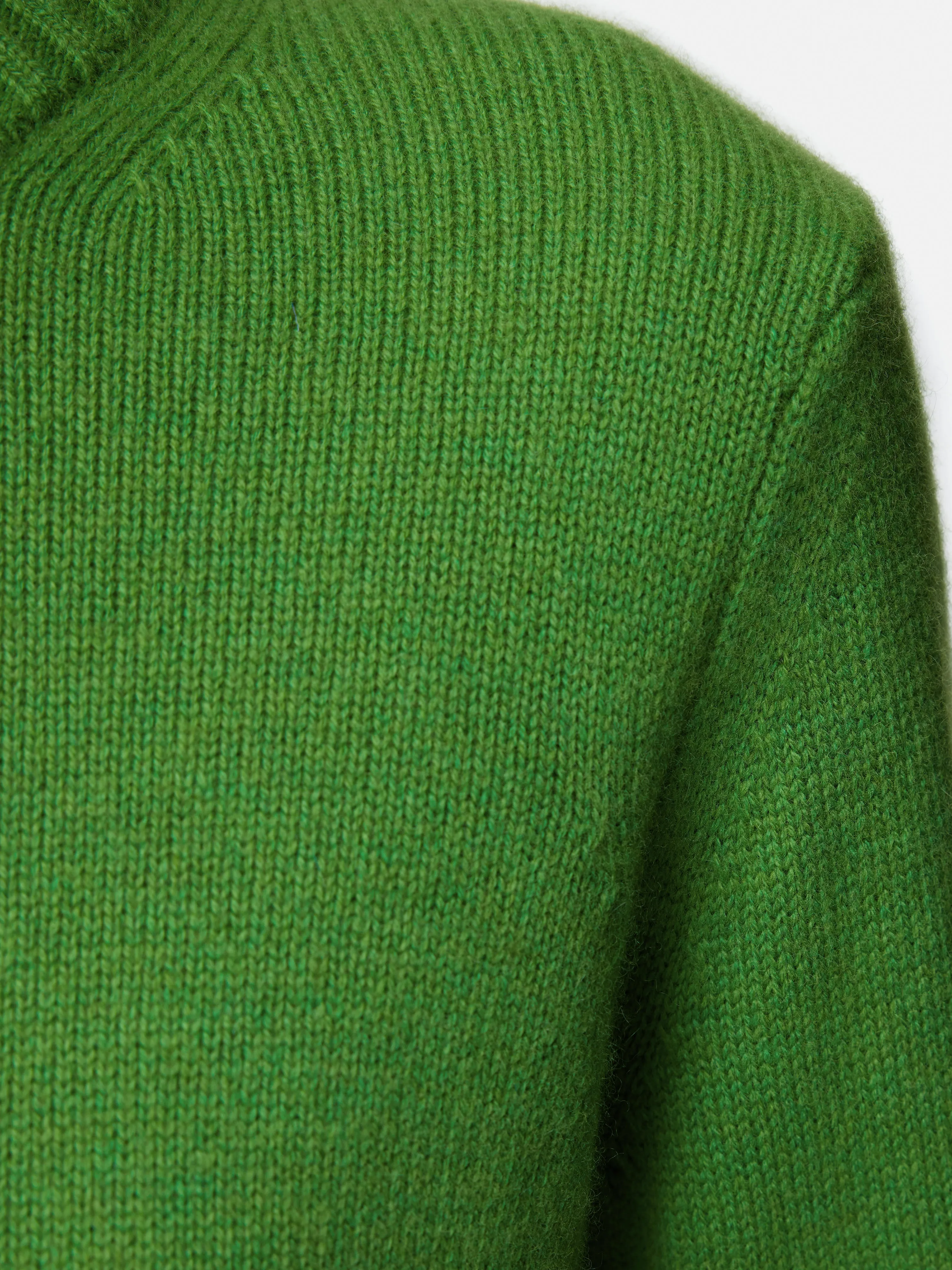 Compact Wool Cashmere Blend Jumper | Green