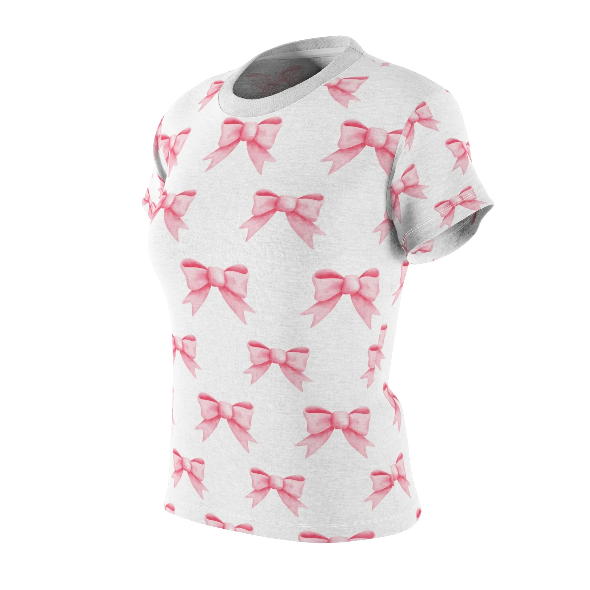 Coquette Clothes Top Pink Bow Tee For Women T-shirt