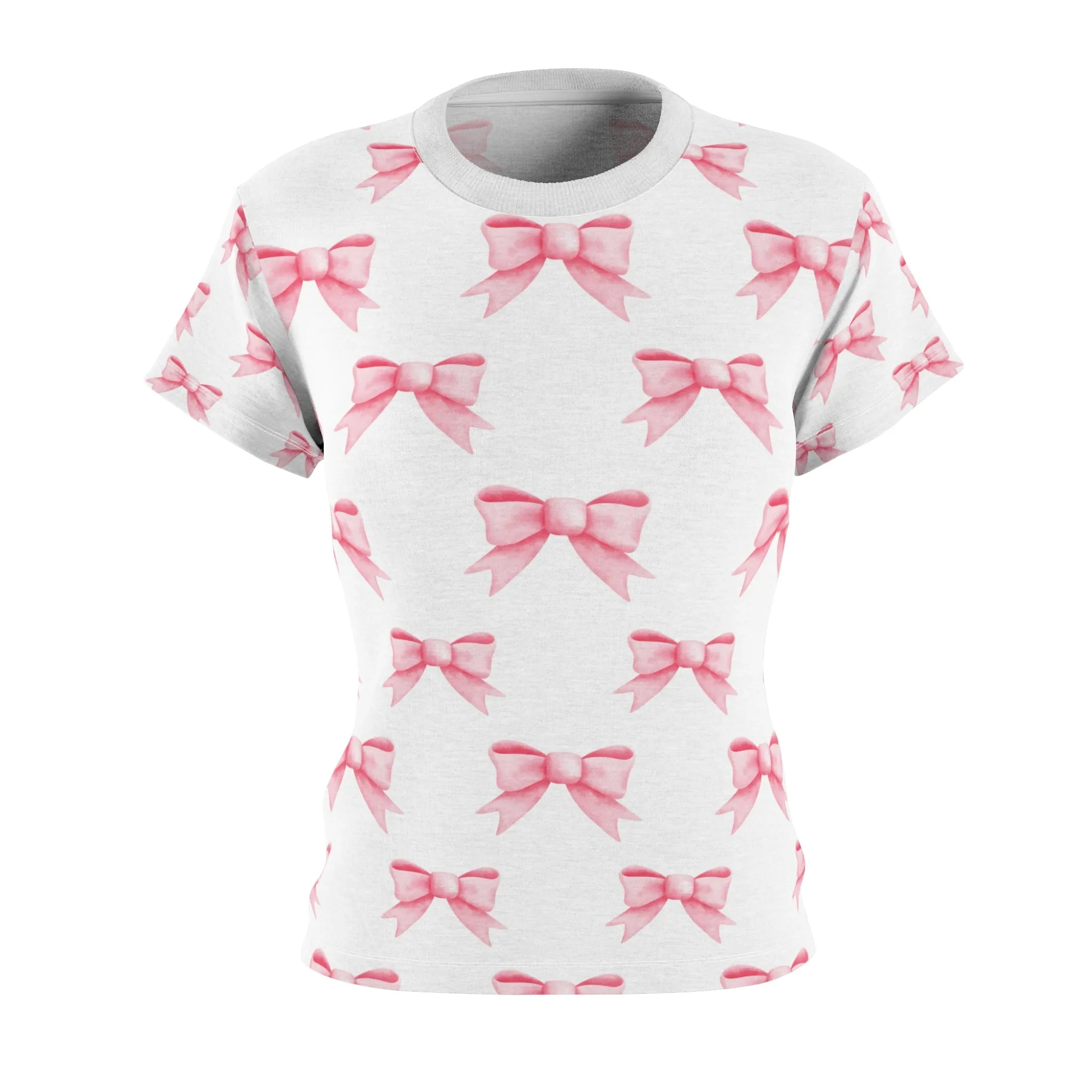 Coquette Clothes Top Pink Bow Tee For Women T-shirt