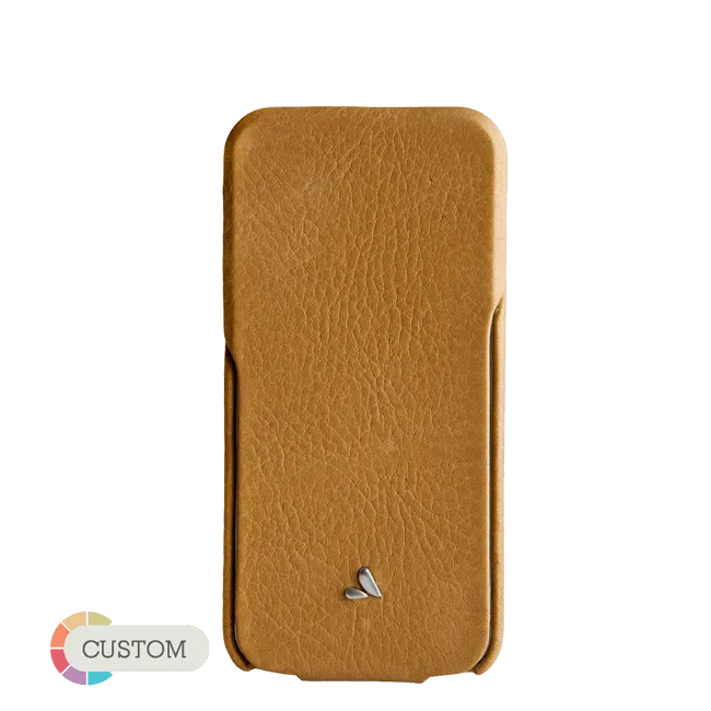 Customizable Top Flip - Premium Leather iPhone SE Cases