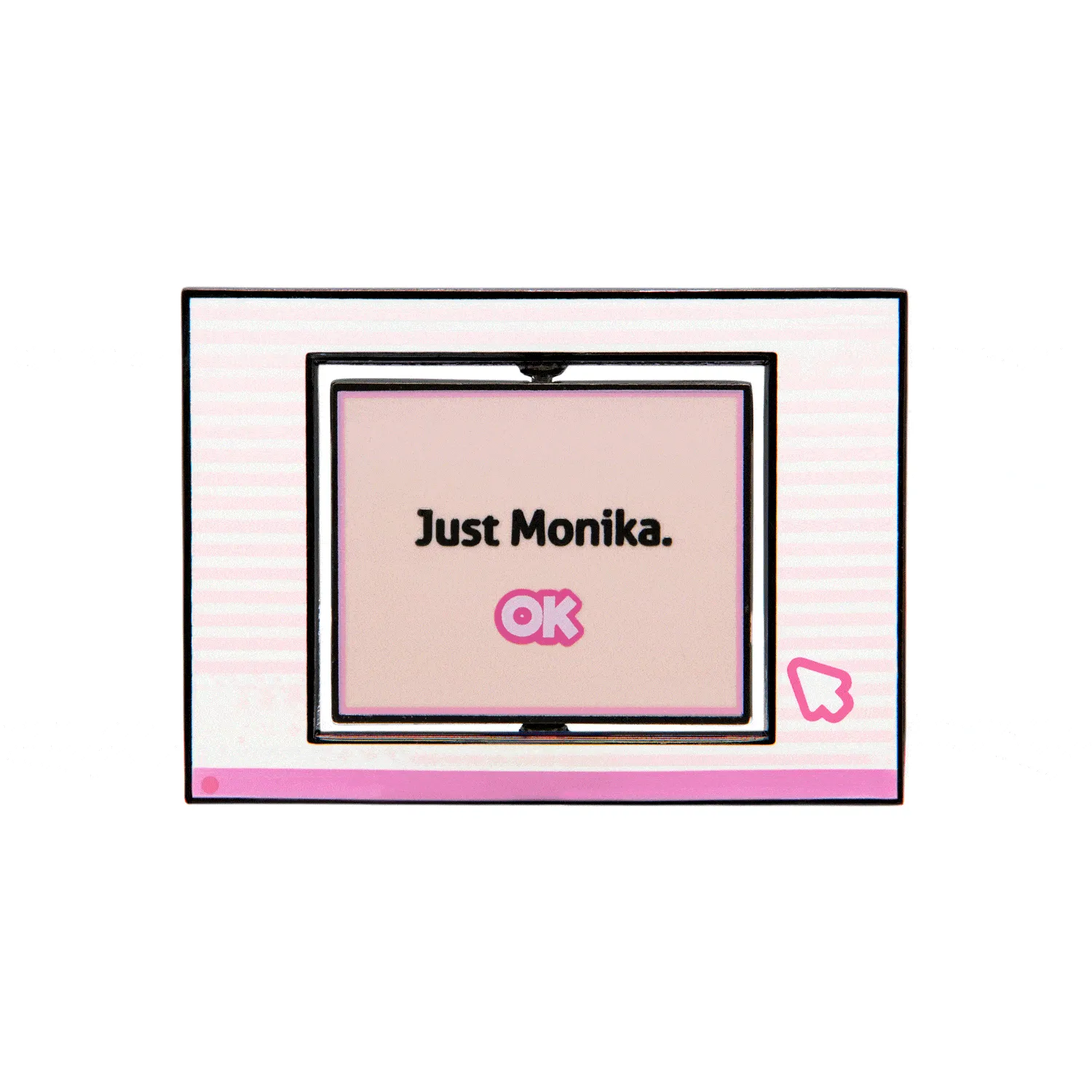 Doki Doki Literature Club - Just/Delete Monika Flip Pin