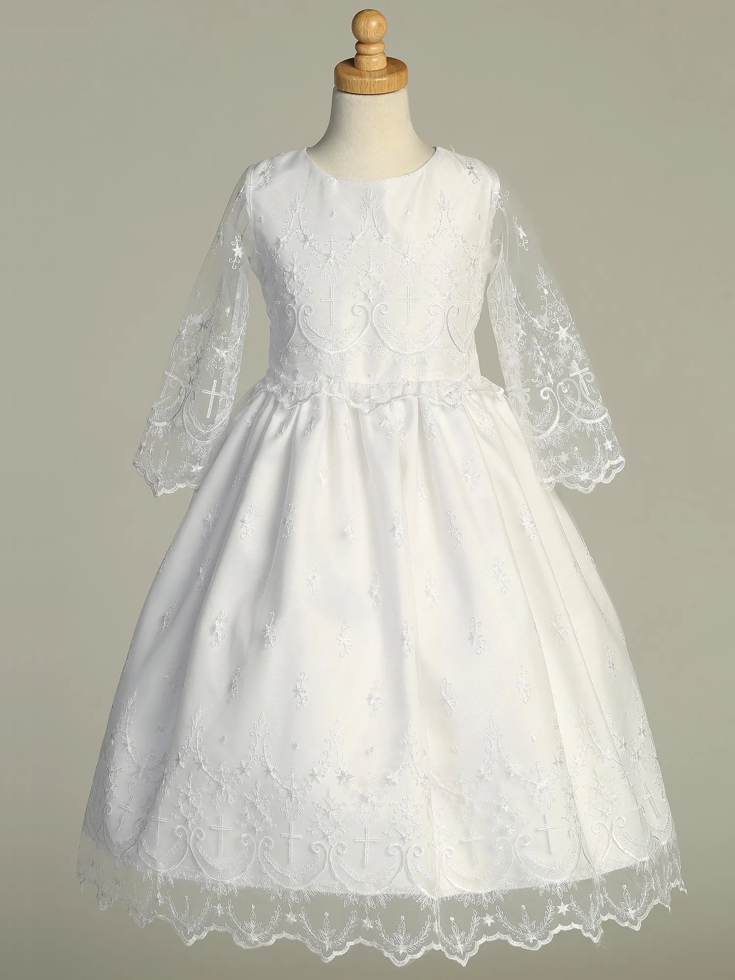 Embroidered First Communion Gown