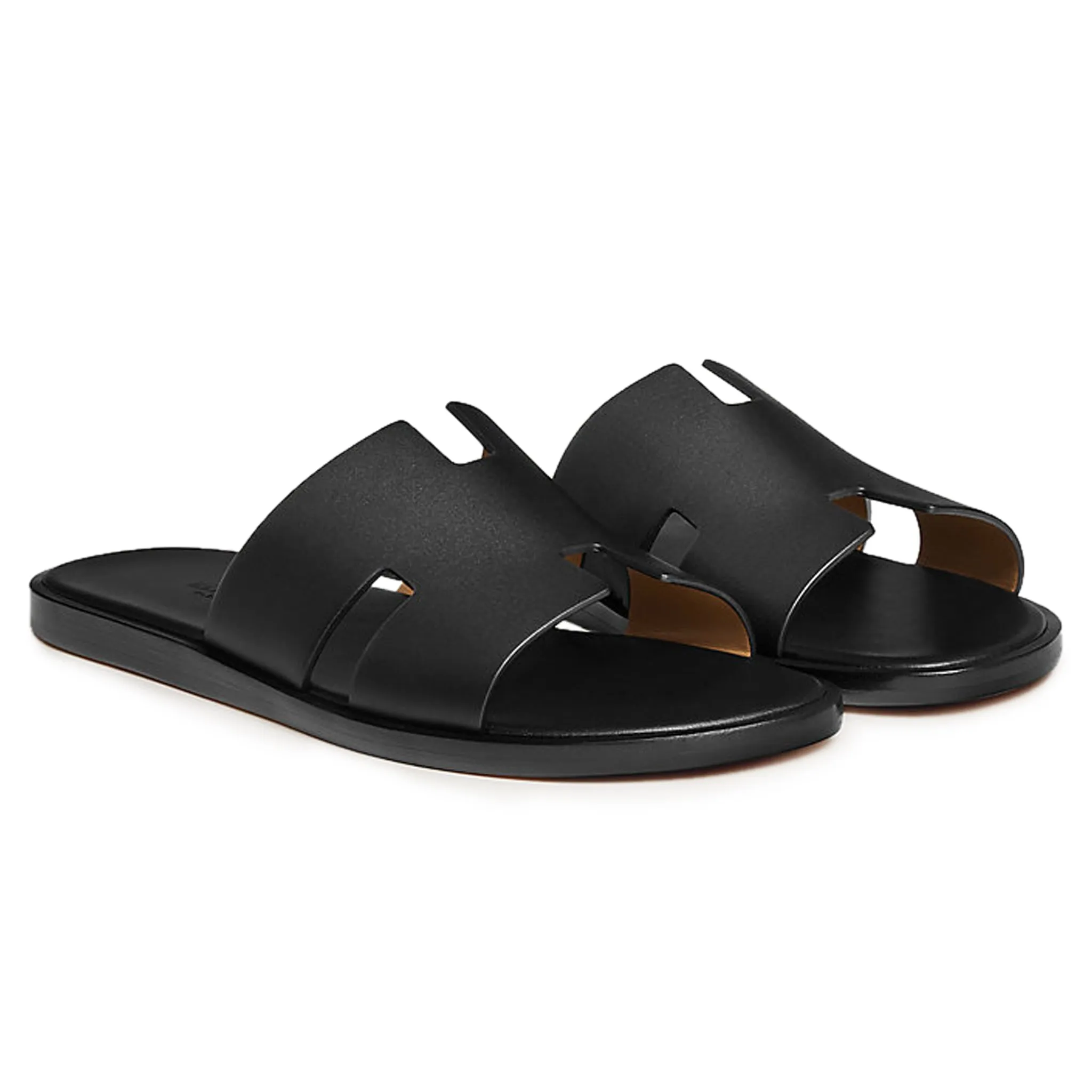 Hermes Paris Izmir Black Sandal