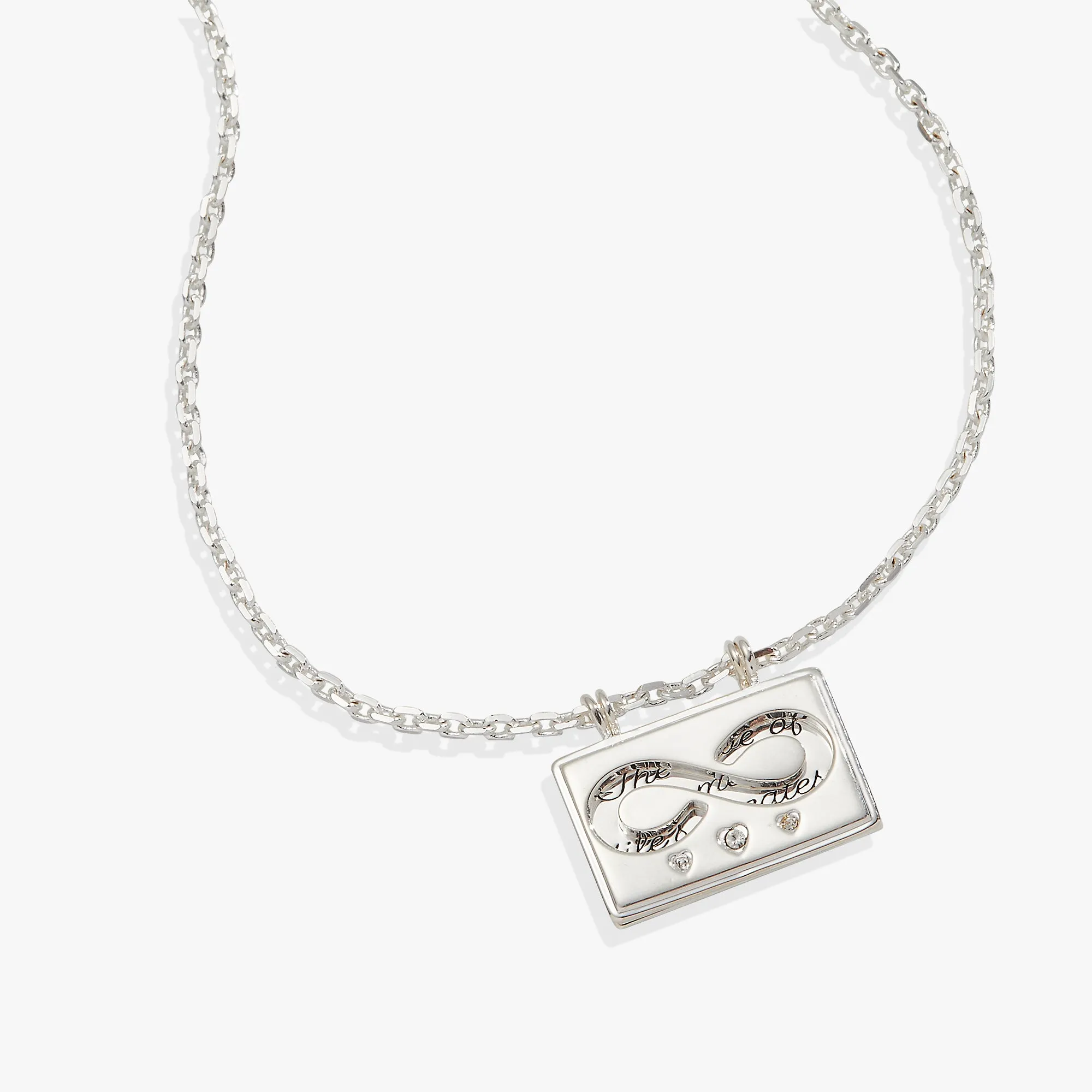 Hidden Message Infinity Affirmation Necklace