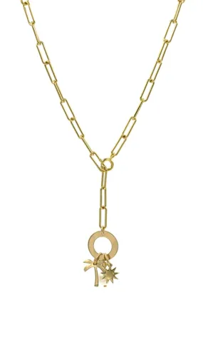 Island Lariat - Gold Overlay/Gold Filled