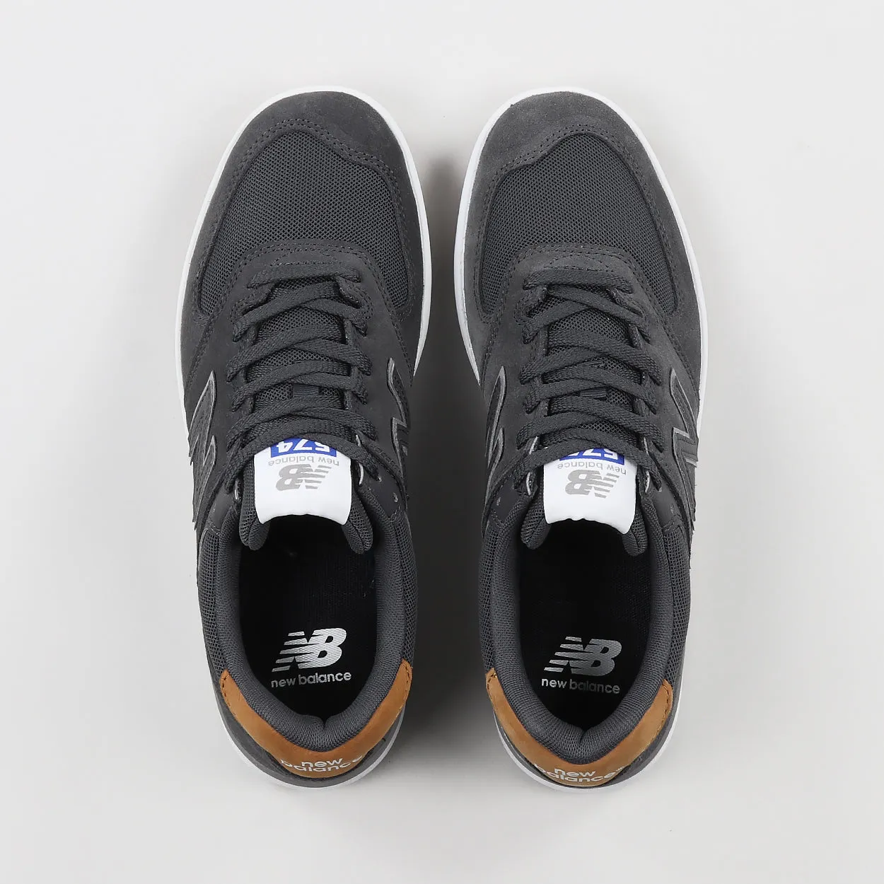 New Balance Numeric 574 Shoes - Charcoal