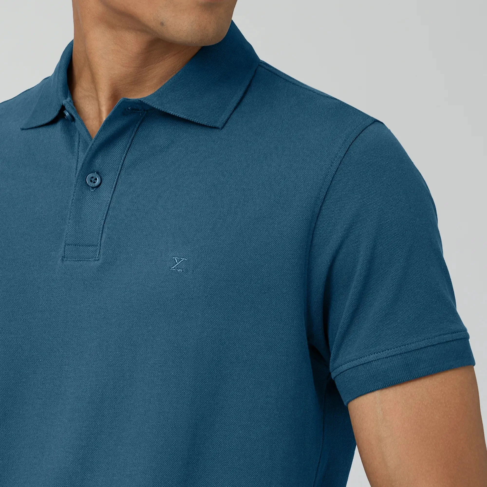 Nova Combed Cotton Polo T-shirts Isle Blue