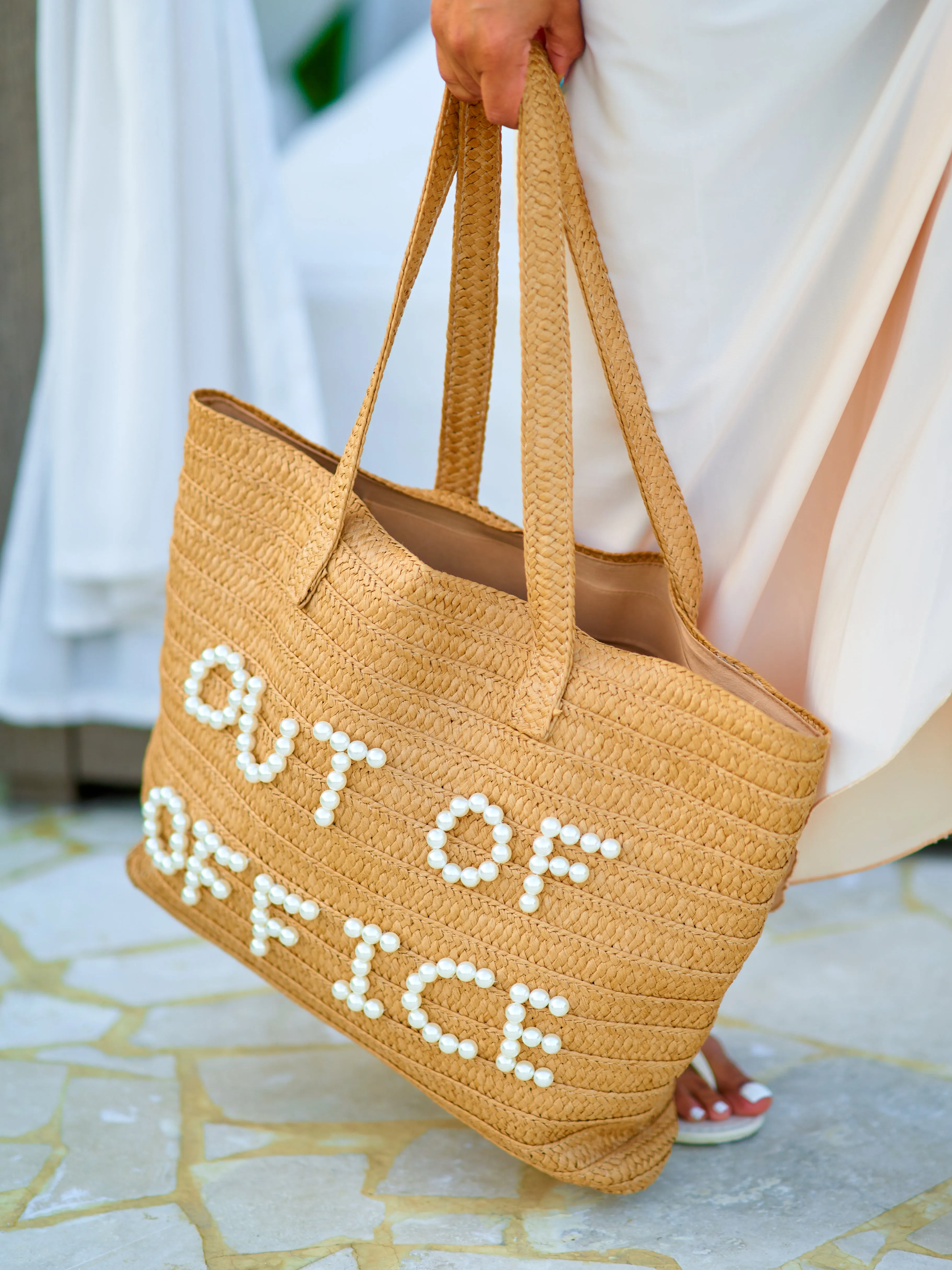 "Out Of Office" Pearl Tote