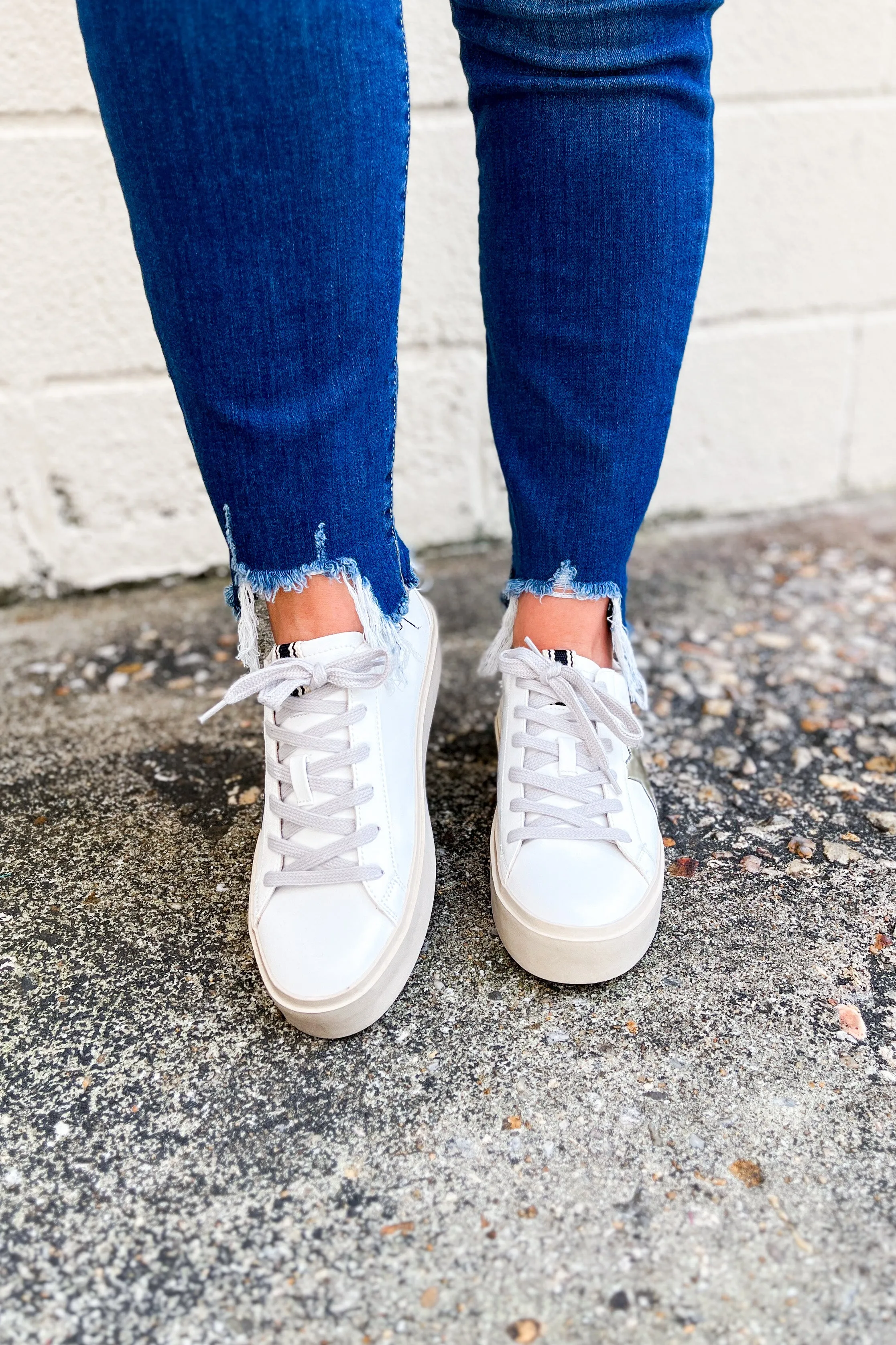 Reba Star Sneaker, Gold Crinkle Leopard