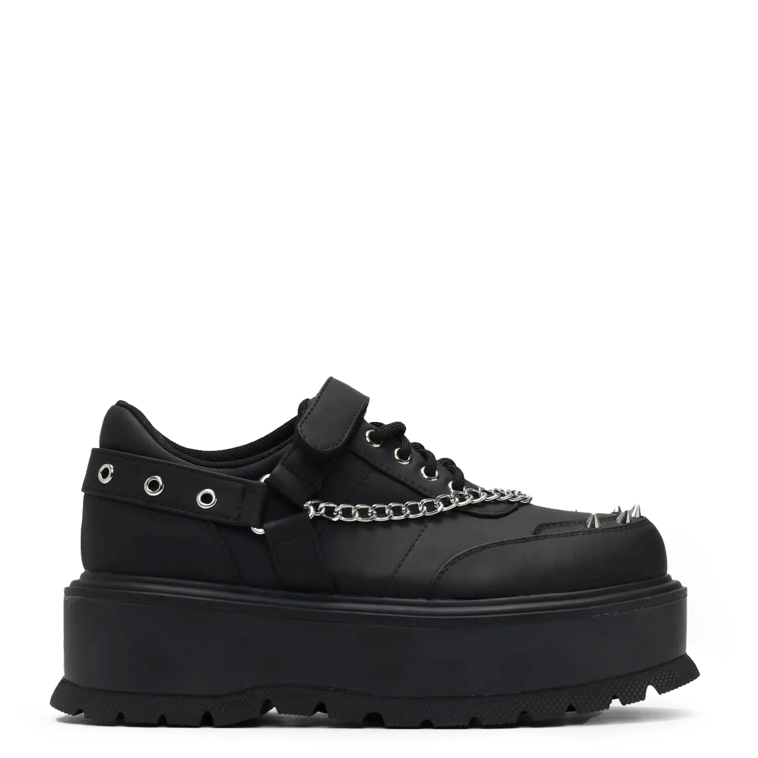 Retrograde Rebel Black Platform Shoes