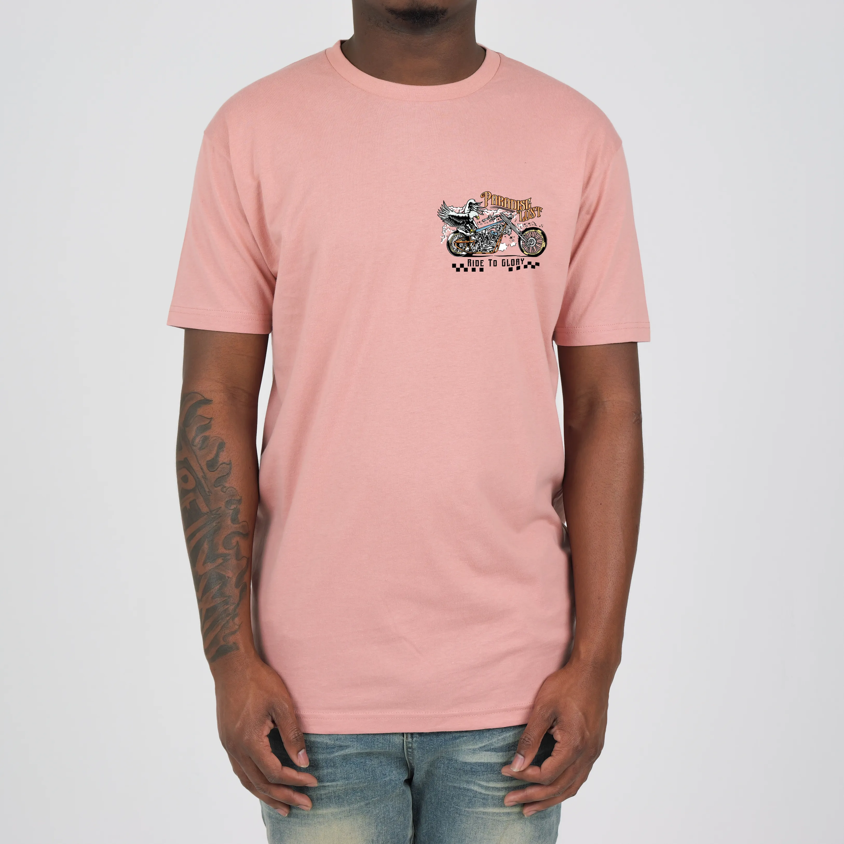 RIDE TO GLORY TEE PINK