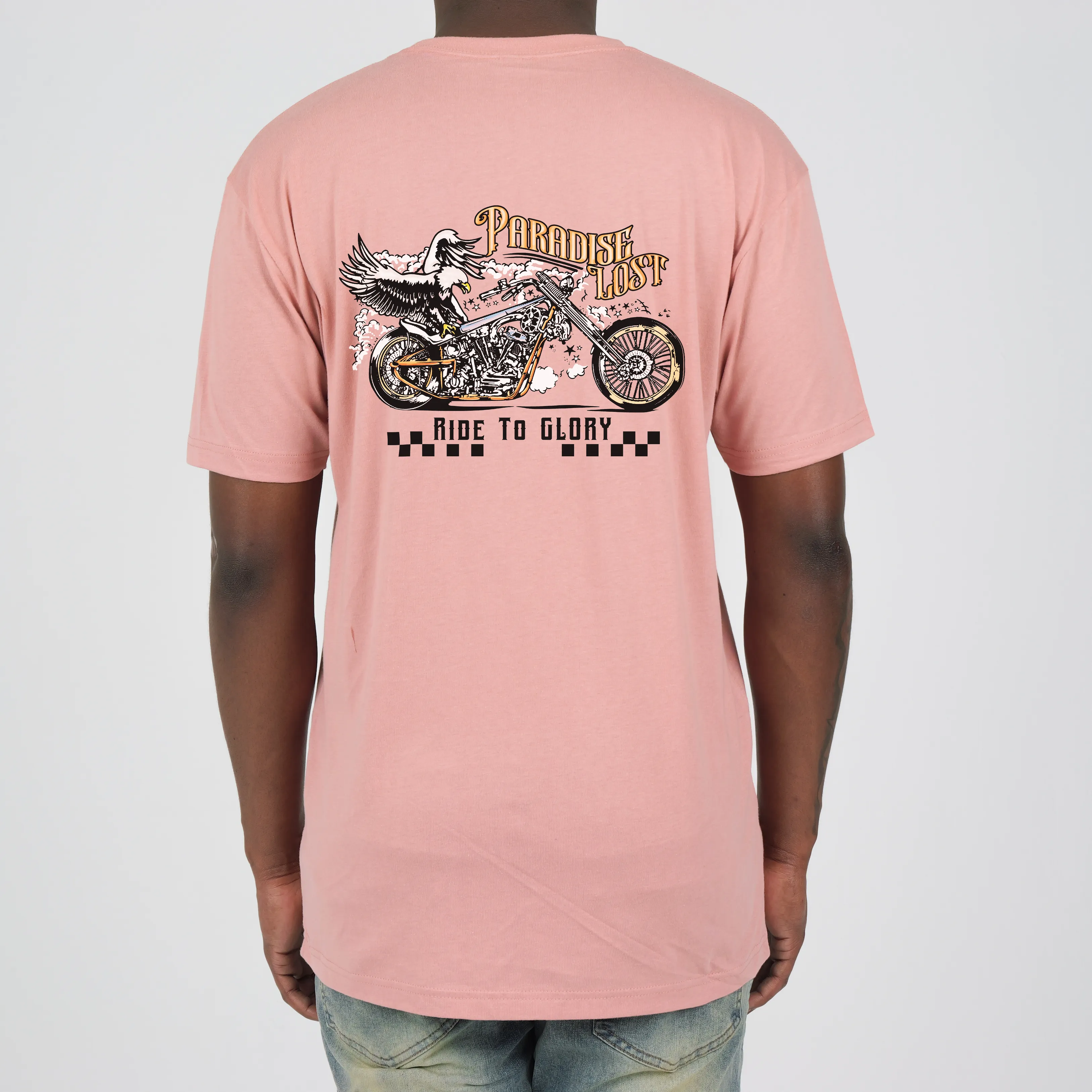 RIDE TO GLORY TEE PINK