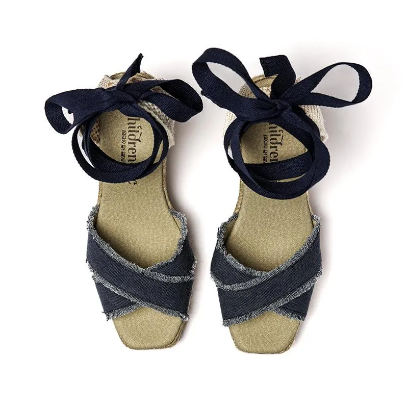 Sandal Espadrille in Navy