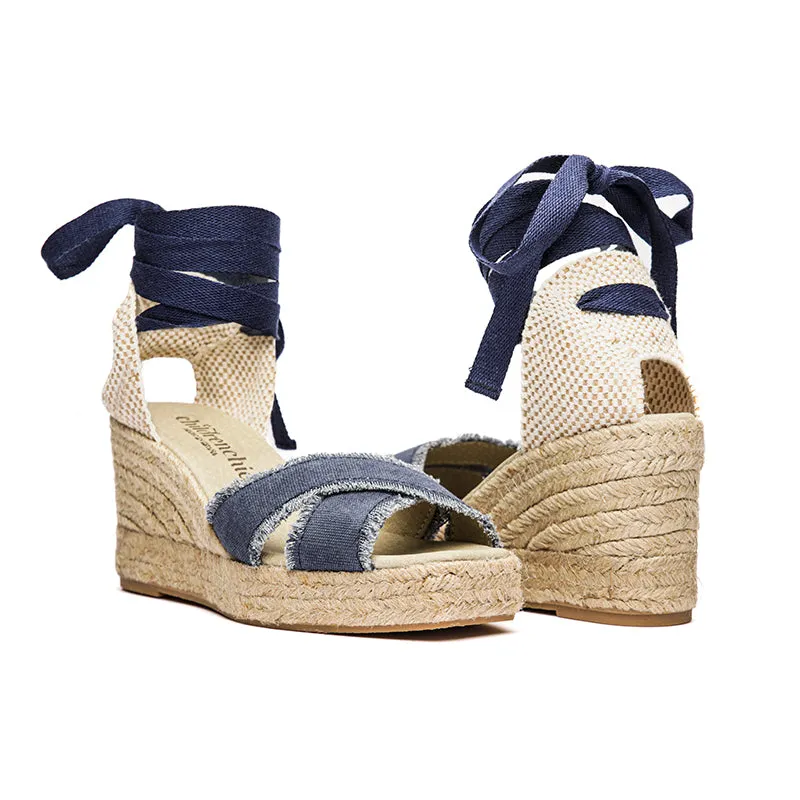 Sandal Espadrille in Navy