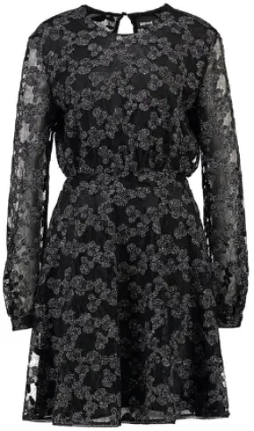 Sheer Sleeve Print Dress