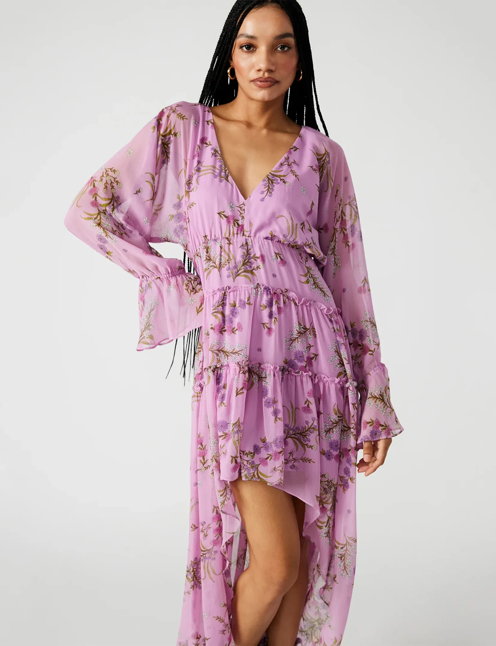 Sol Hi Lo Dress, Purple