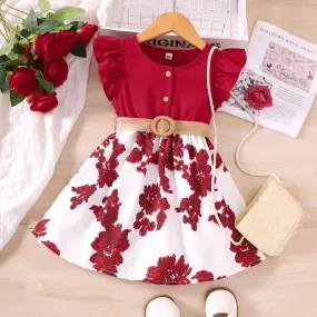 Summer knee length girls Dresses 5-6 Y S4857943