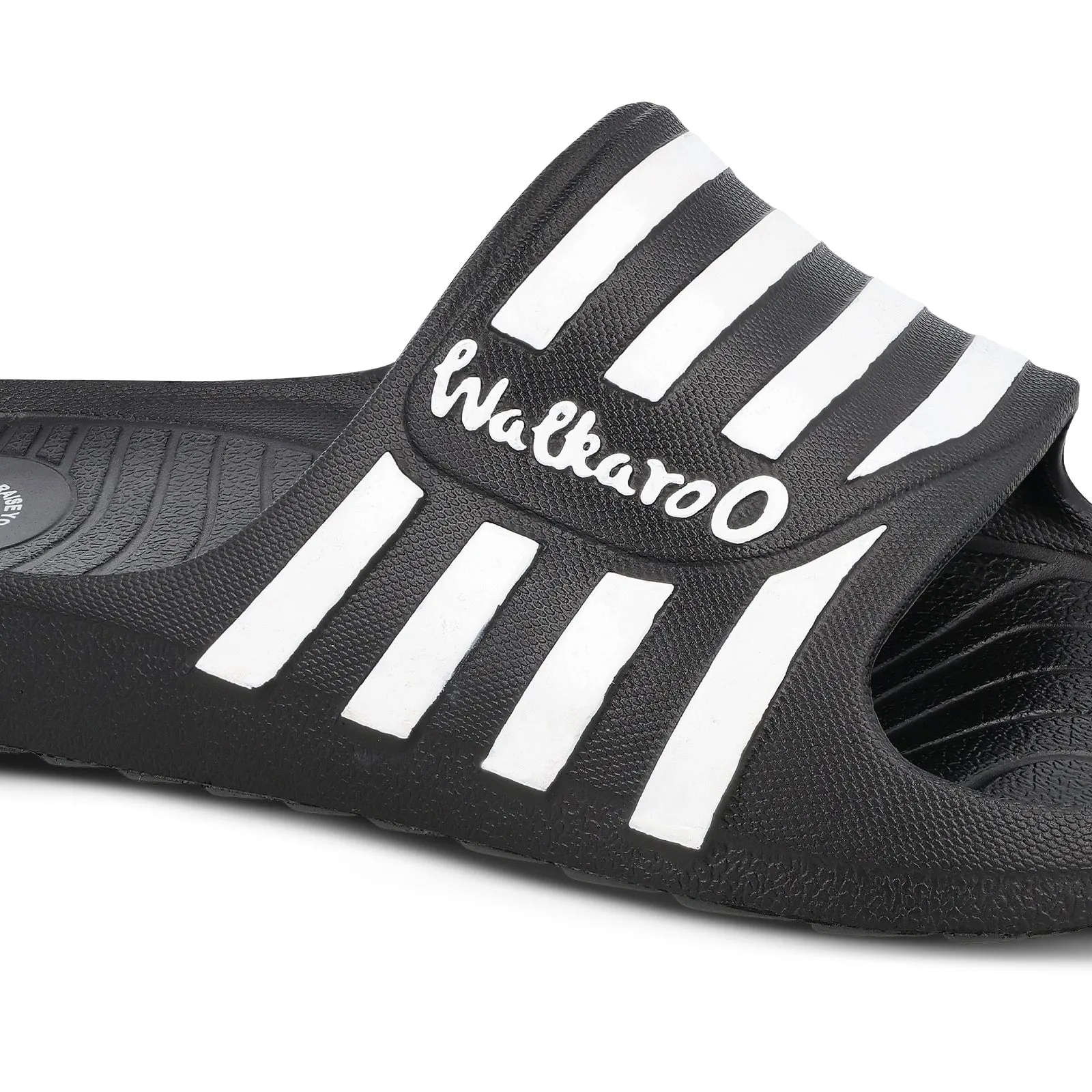 Walkaroo Mens Flip Flop Sliders  - WC4835 Black