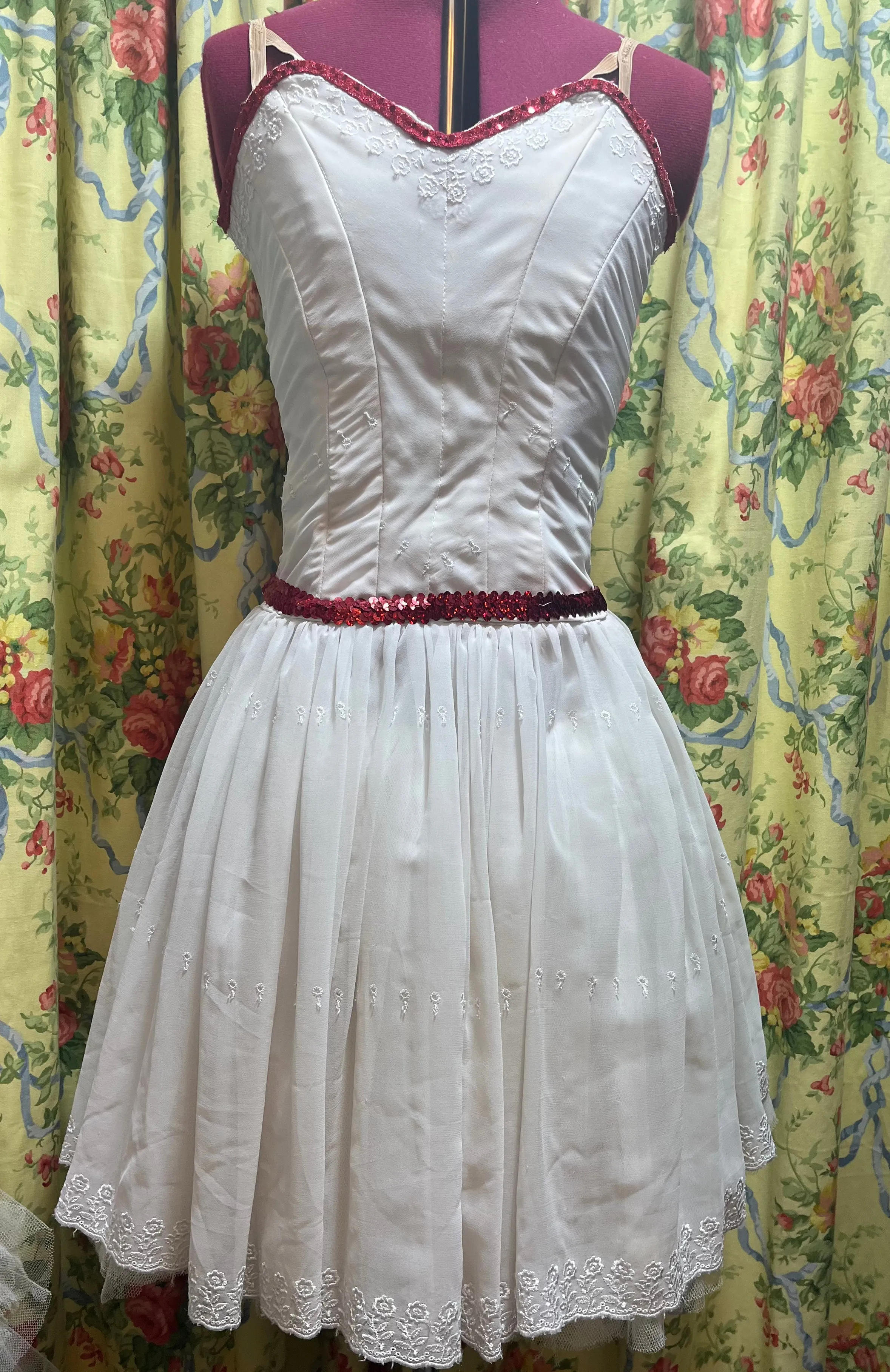 White Mid-Length Corps dresses - Hire Only